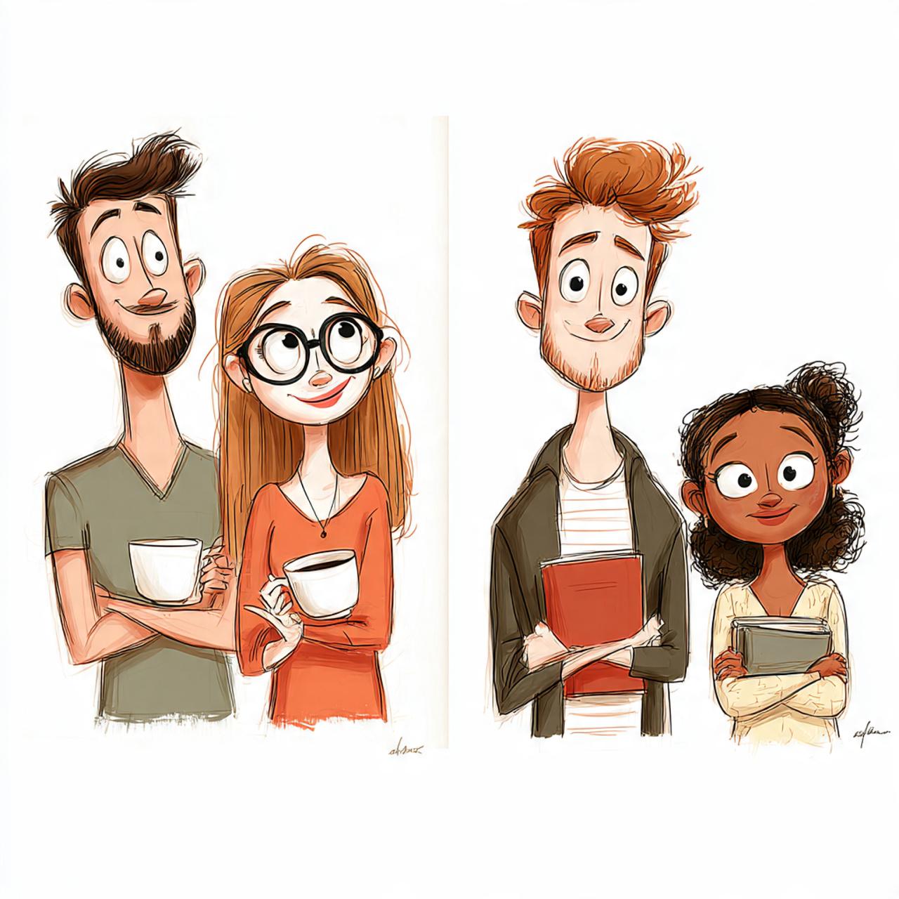 Introvert and extrovert couple enjoying a balanced relationship